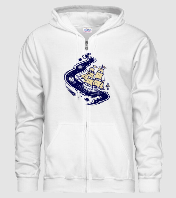 Vapoare model alb pe tricou