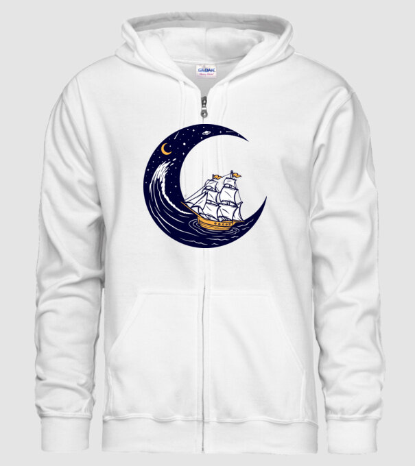 Vapoare model alb pe tricou