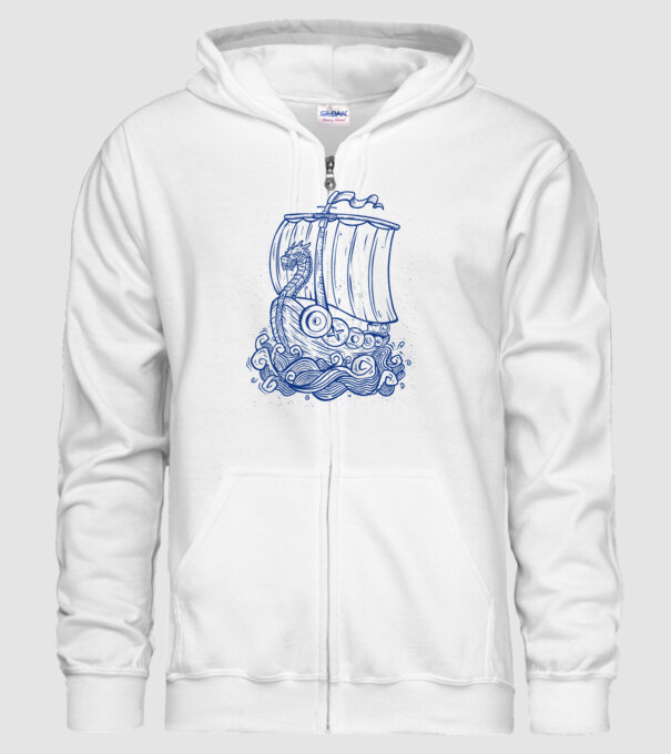 Vapoare model alb pe tricou