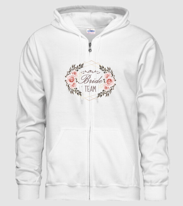 Vintage Bride team model alb pe tricou