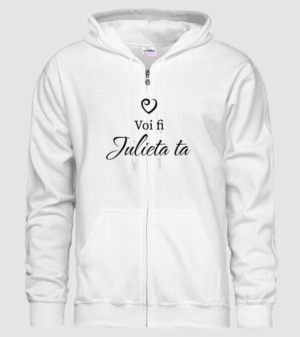 Voi fi Julieta ta model alb pe tricou
