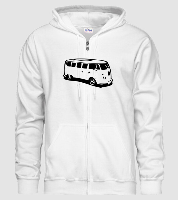vwbus model alb pe tricou