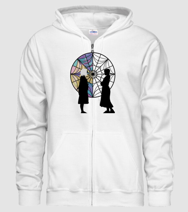 Wednesday Friendship model alb pe tricou