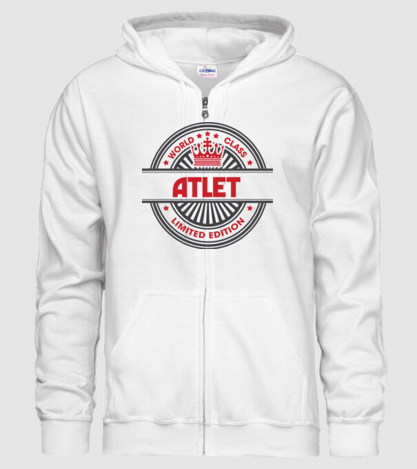 atlet model alb pe tricou