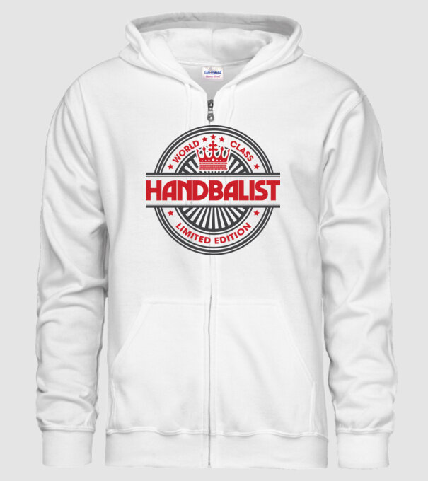 handbalist model alb pe tricou
