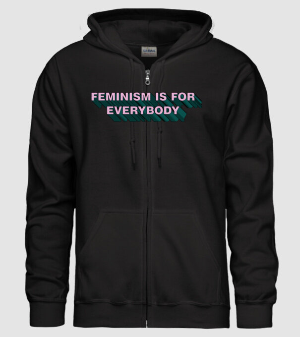 Feminismul este pentru toată lumea model negru pe tricou