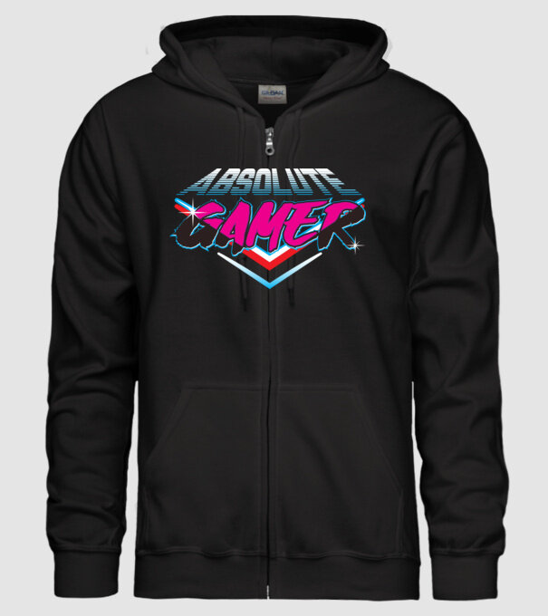 Absolute Gamer model negru pe tricou