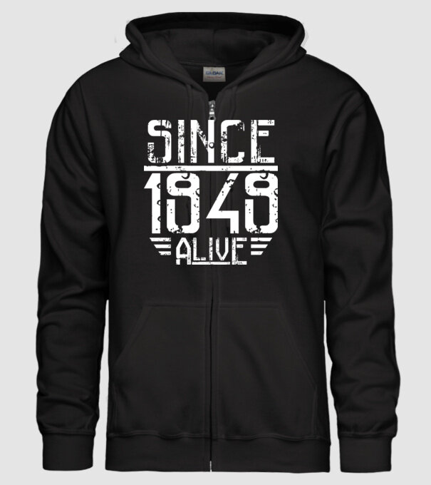 Alive since 1949 model negru pe tricou