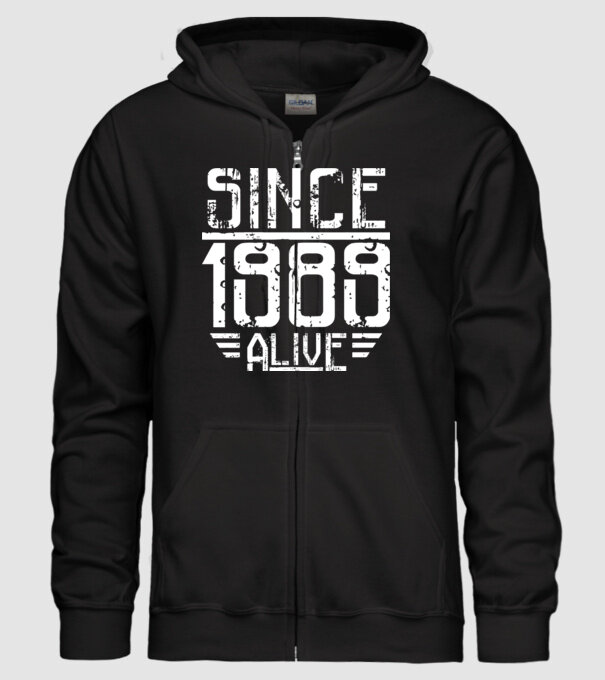 Alive since 1989 model negru pe tricou
