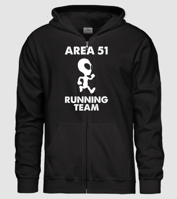 area51 running team model negru pe tricou