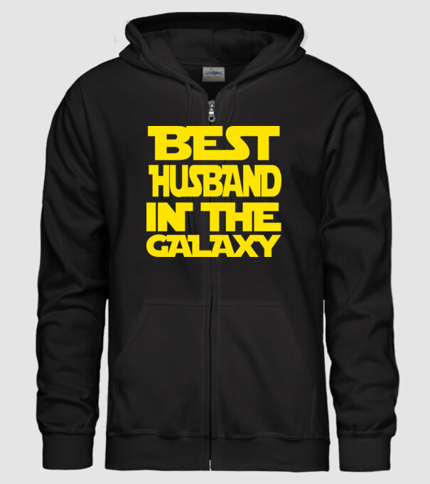 best husband in the galaxy model negru pe tricou