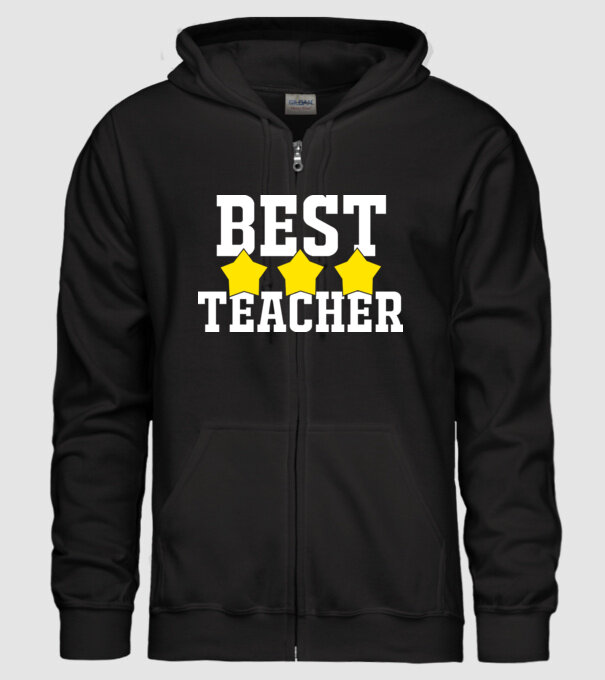 Best teacher model negru pe tricou