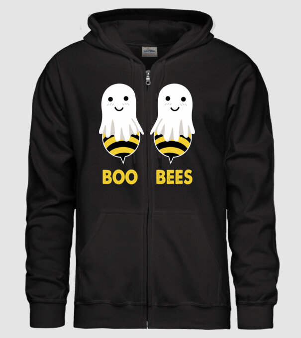 Boo bees model negru pe tricou