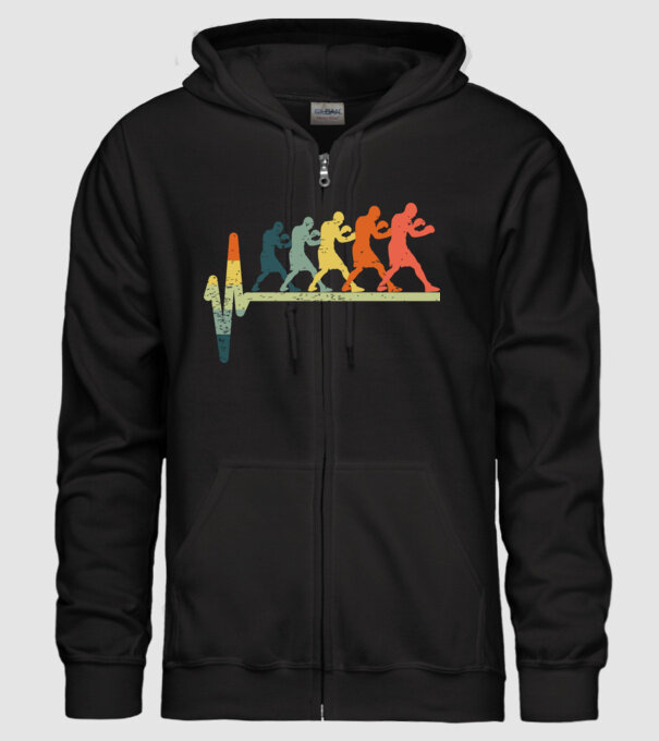 Box EKG model negru pe tricou