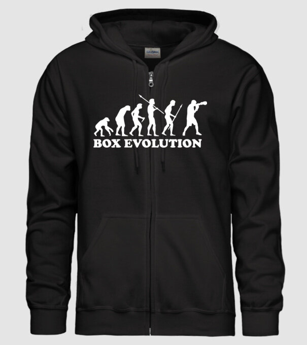 Box evolution model negru pe tricou