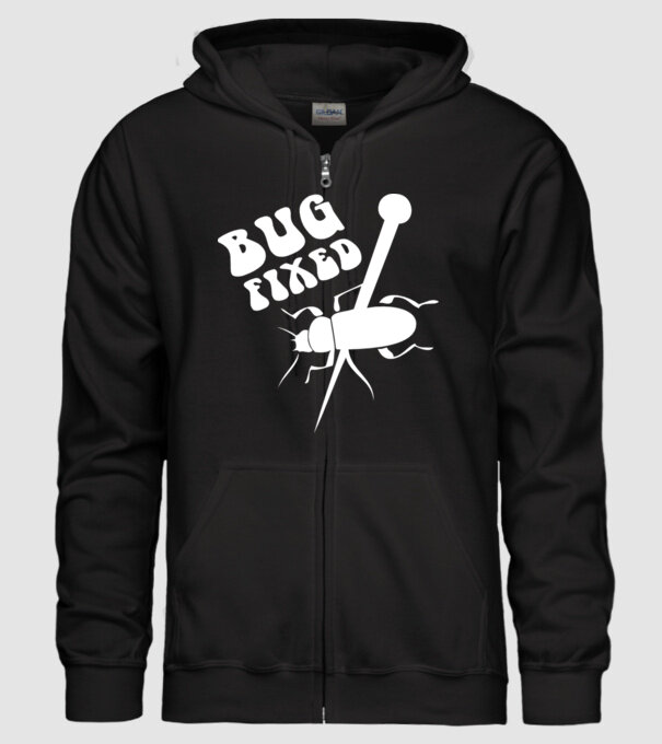 Bug fixed model negru pe tricou