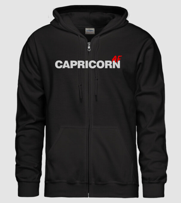 CAPRICORNas fuck model negru pe tricou