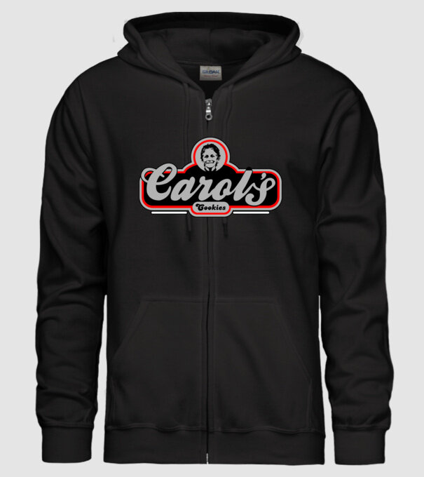 Carols cookies model negru pe tricou