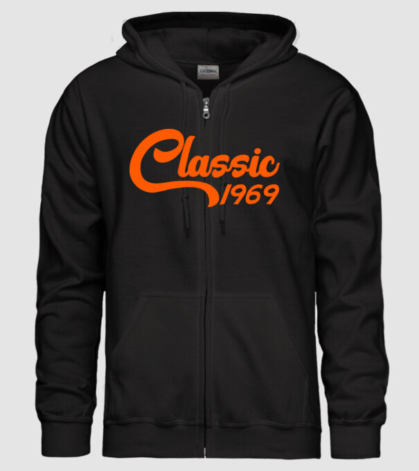 Classic 1969 model negru pe tricou