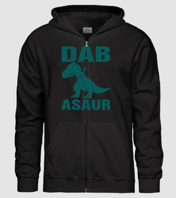Dabasaur model negru pe tricou