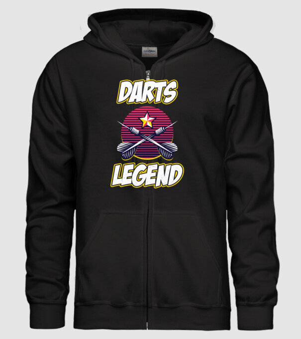 Darts legend model negru pe tricou