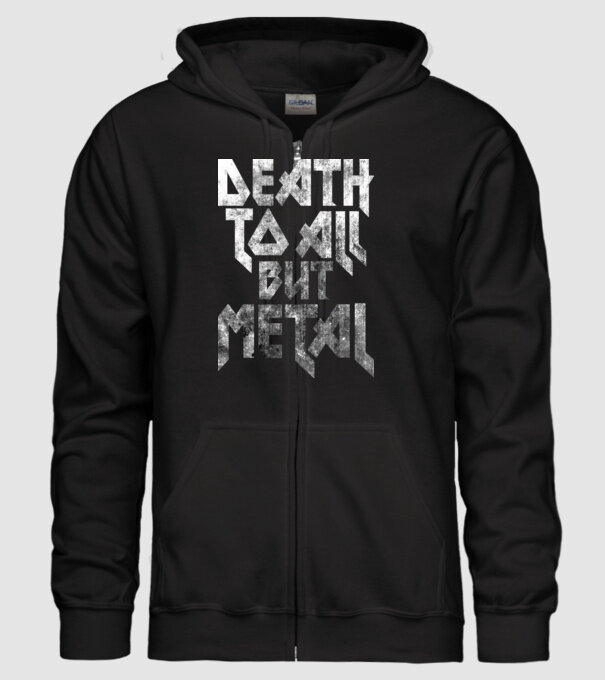 Death but metal model negru pe tricou