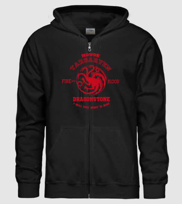 Dragonstone model negru pe tricou