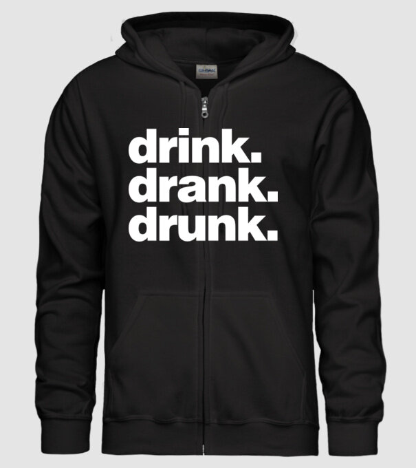 drink drank drunk2 model negru pe tricou