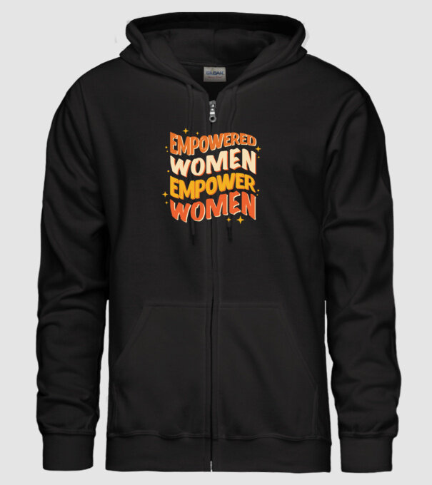 Empowered women empower women model negru pe tricou