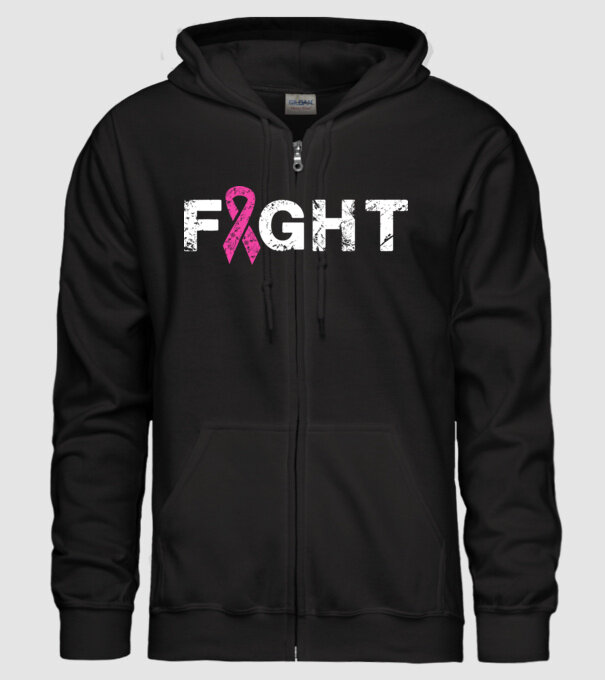 Fight model negru pe tricou