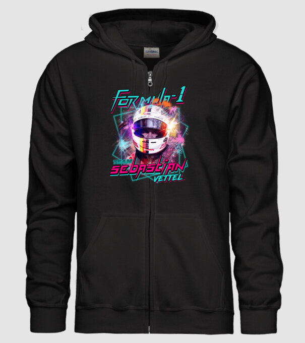 FORMULA 1 VETTEL model negru pe tricou