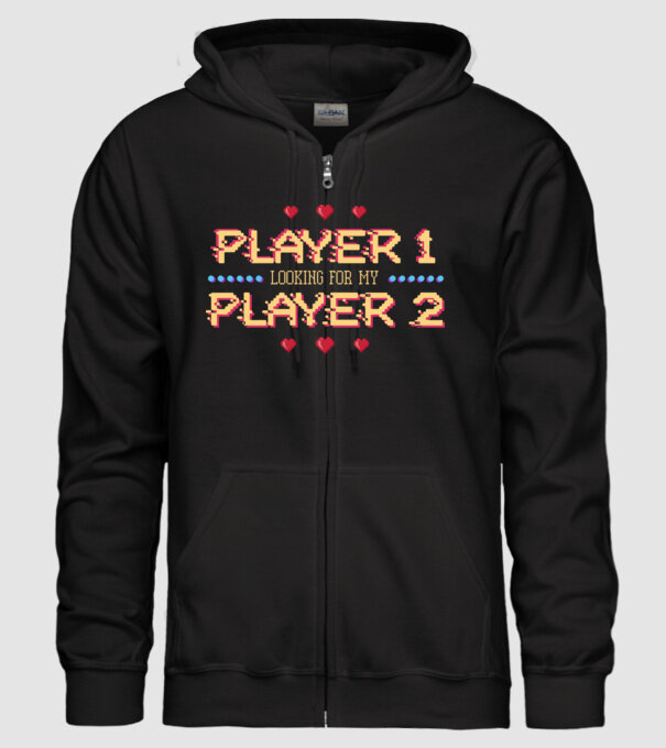 Gamer Love model negru pe tricou