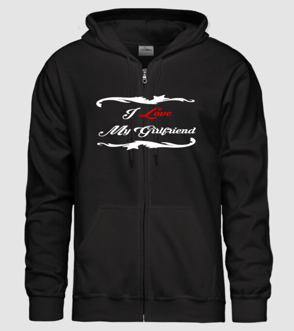 Girlfriend model negru pe tricou