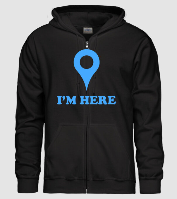 Google hike model negru pe tricou