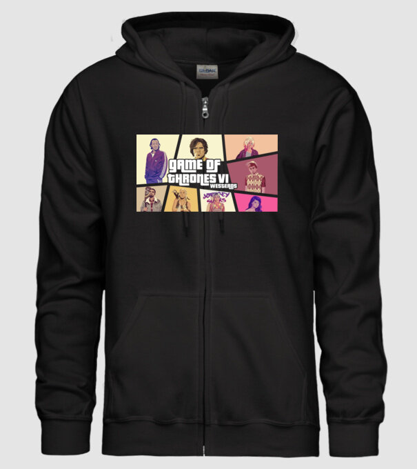 GTA game of thrones model negru pe tricou