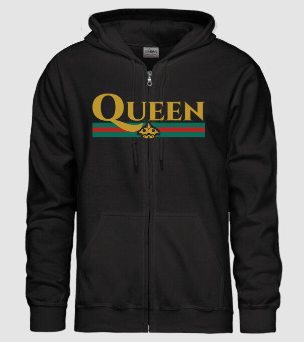 Gucci queen model negru pe tricou