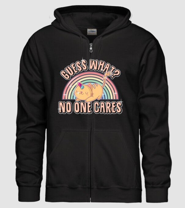 Guess what pisică-unicorn model negru pe tricou