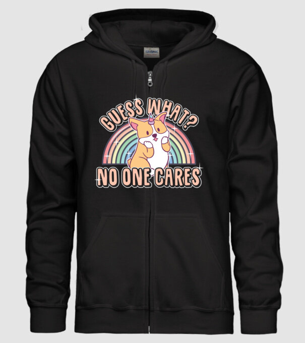 Guess what corgicorn model negru pe tricou
