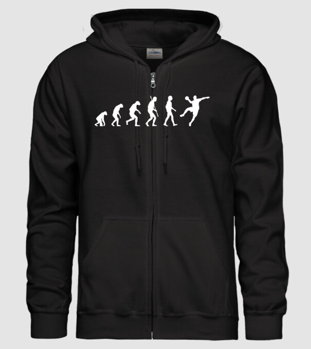 Handball evolution model negru pe tricou