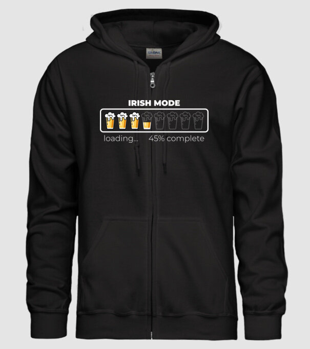 Irish mode model negru pe tricou