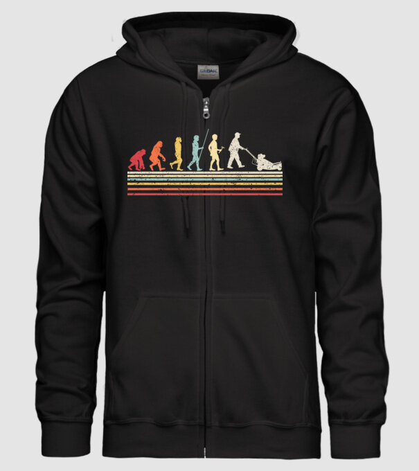 Evoluție Grădinar model negru pe tricou
