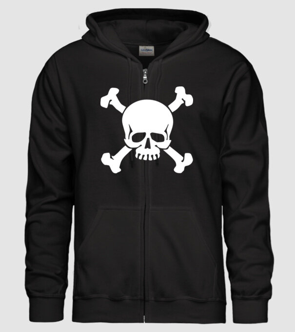 craniu 2 model negru pe tricou