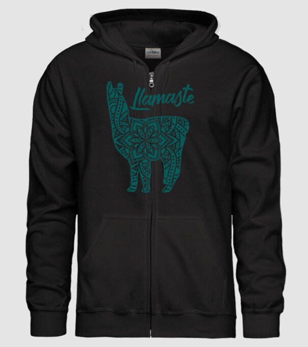 Lamaste unicolor model negru pe tricou