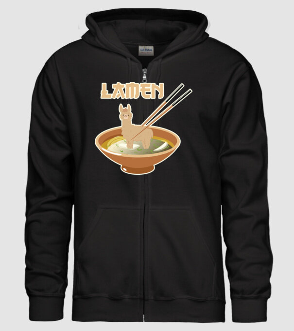 Lamen model negru pe tricou