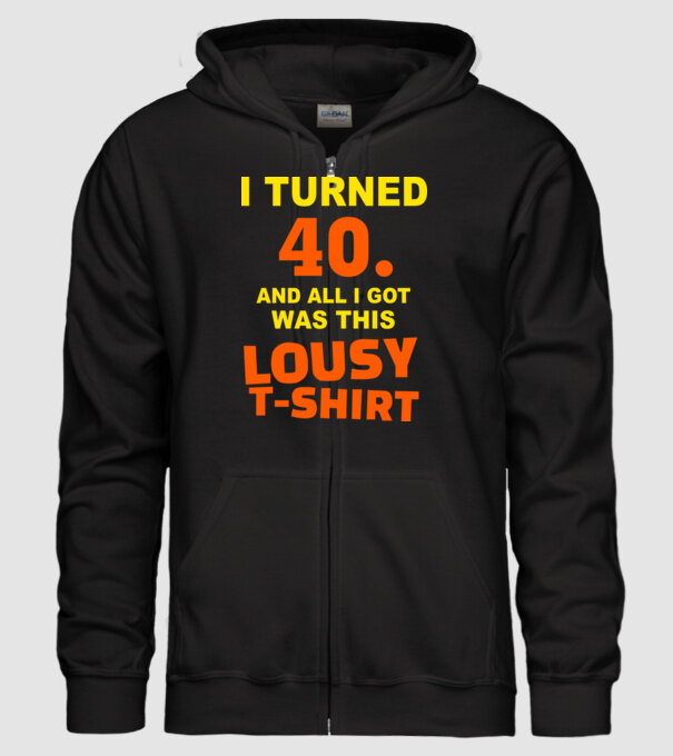 Lousy T-shirt 40 model negru pe tricou