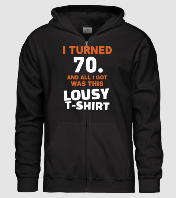 Lousy T-shirt 70. model negru pe tricou
