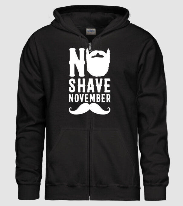No shave november model negru pe tricou