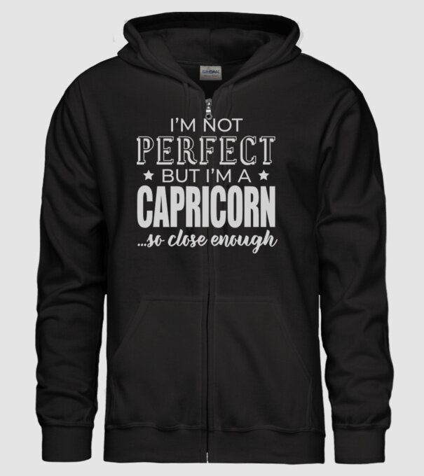 Not perfect, but CAPRICORN model negru pe tricou