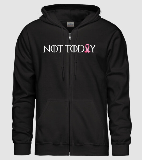 Not today model negru pe tricou