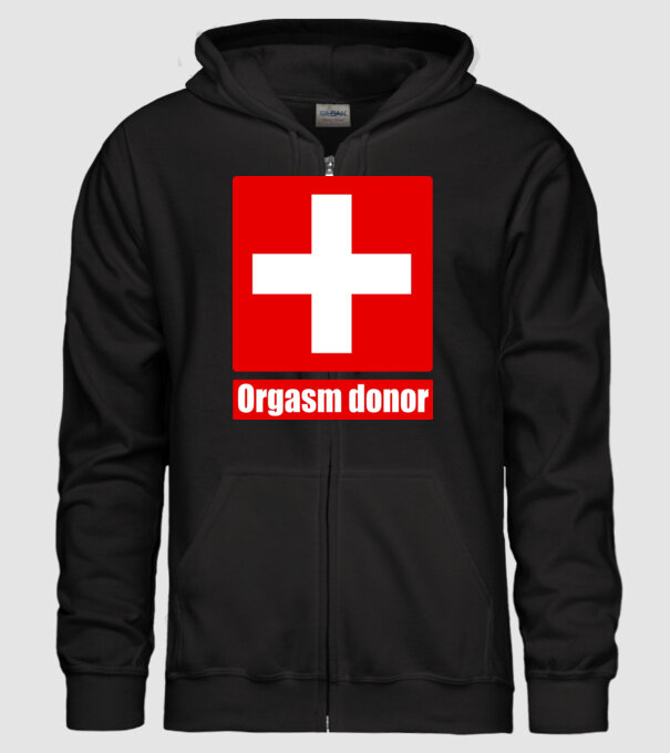 orgasm model negru pe tricou